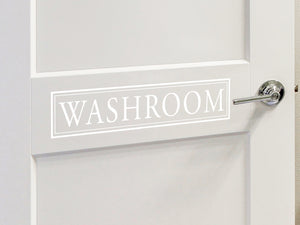 Washroom | Bathroom Wall and Door Decal