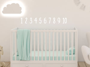 Numbers (1 - 10) Row | Wall Decal For Kids