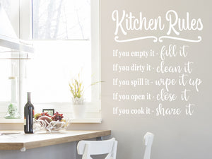 Kitchen Rules | Kitchen Wall Decal