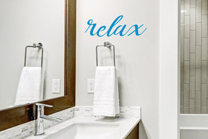 Relax | Bathroom Wall Decal