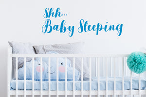 Shh Baby Sleeping | Kids Room Wall Decal