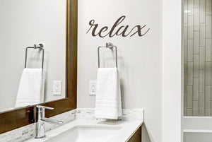 Relax | Bathroom Wall Decal