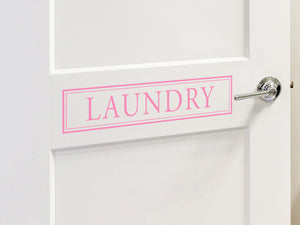 Laundry Room Door Decal