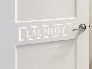 Laundry Room Door Decal