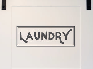 Laundry Bold | Laundry Room Door Decal