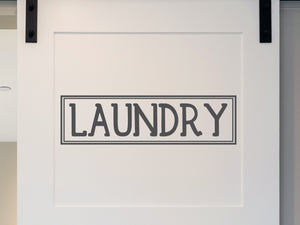 Laundry Plaque | Laundry Room Door Decal