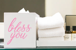 Bless You | Bathroom Decal | Tissue Box